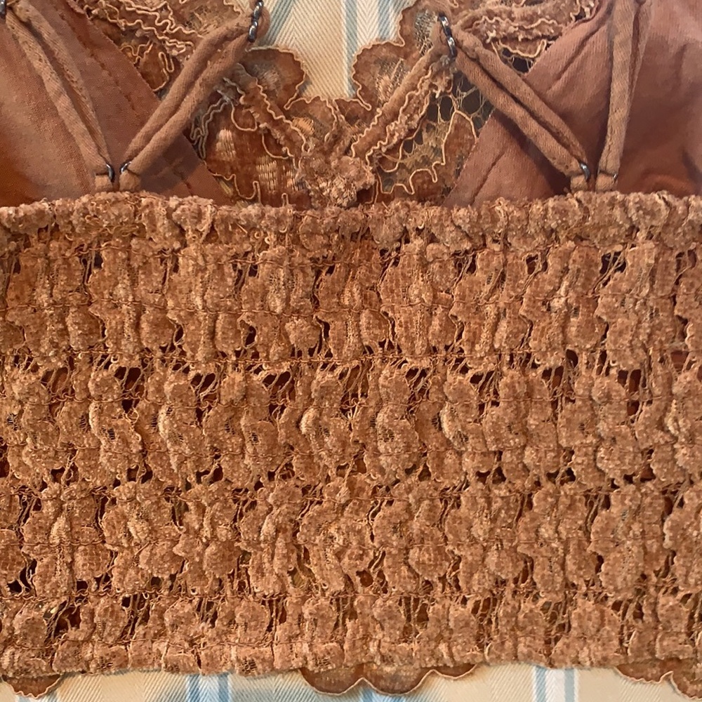 FREE PEOPLE INTIMATELY BRONZE CELINE BRALETTE - Picture 11 of 13